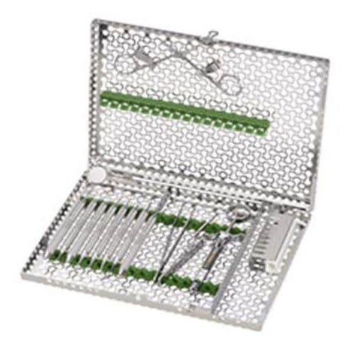 IMS Signature Series Instrument Cassette Stainless Steel Green 10 Instruments  (IM5109)