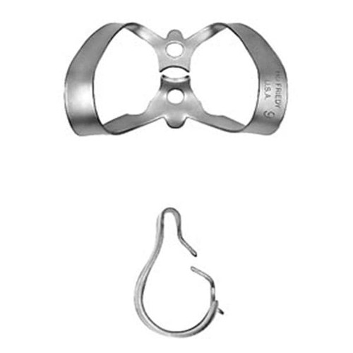 Rubber Dam Clamp Winged Size 9  (RDCM9)
