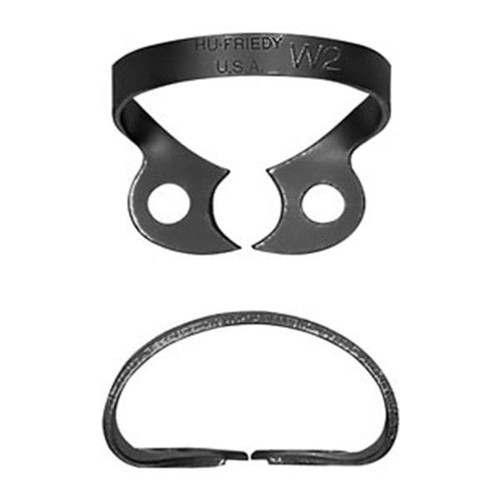 Black Line Rubber Dam Clamp Wingless W2  (RDCMW2X)