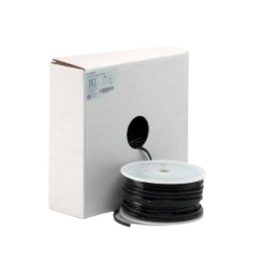 Syringe Tubing, 2 Hole, Asepsis Straight Black; Roll of 100ft