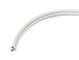 FC Tubing, 4 Hole, Poly Sterling; Box of 100ft