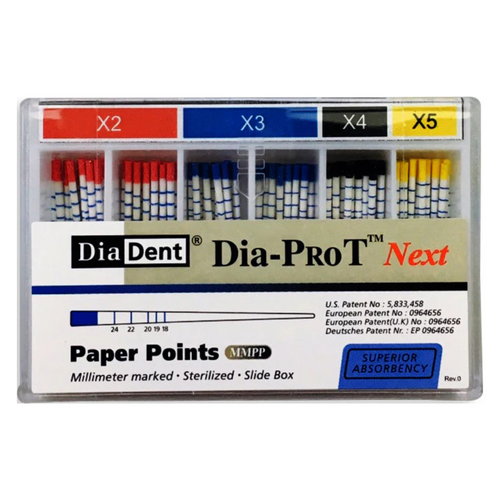 Dia-ProT NEXT Paper Points, mmMarked, 100/Box