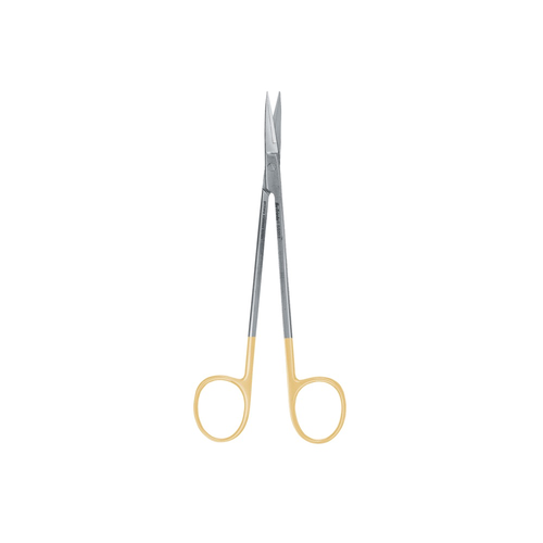 Kelly Scissor Straight, 16CM, 1 Blade Serrated, Tungsten Carbide