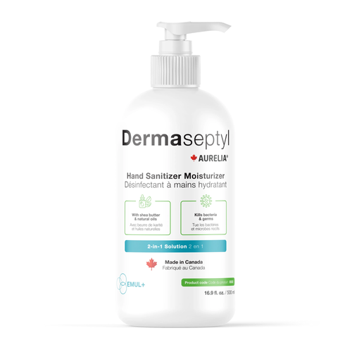 Antiseptic lotion, hand sanitizer & moisturizer 2 in 1, 500mL