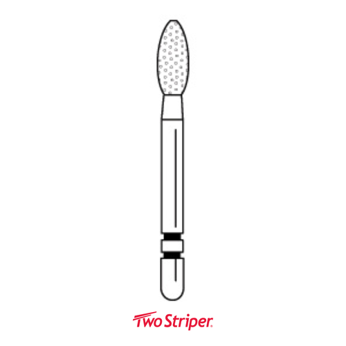 Premier, Two Striper Diamond Bur, 50/Pack, 285.5F, 2050173