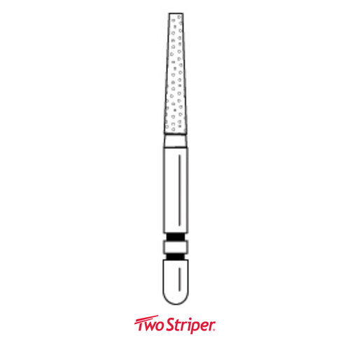 Premier, Two Striper Diamond Bur, 50/Pack, 703.8C, 2050345