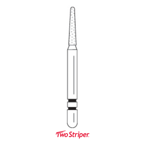 Two Striper Diamond 747.6 Round-End Taper, 5/Pack