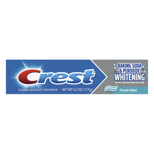 Procter & Gamble, Crest Baking Soda & Peroxide Whitening Toothpaste, 4.2 oz, 24/Case, 3700051306