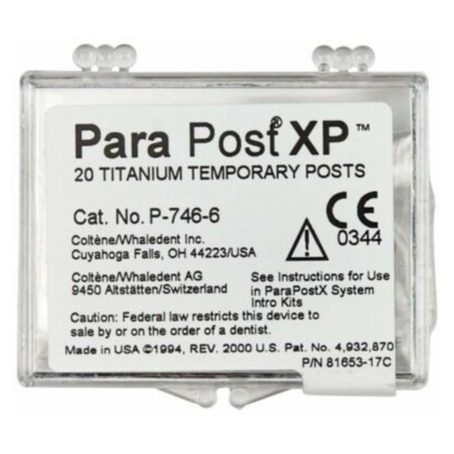 Coltene, ParaPost XP Titanium Temporary Posts (.060''/1.50mm), 20 pcs, P7466