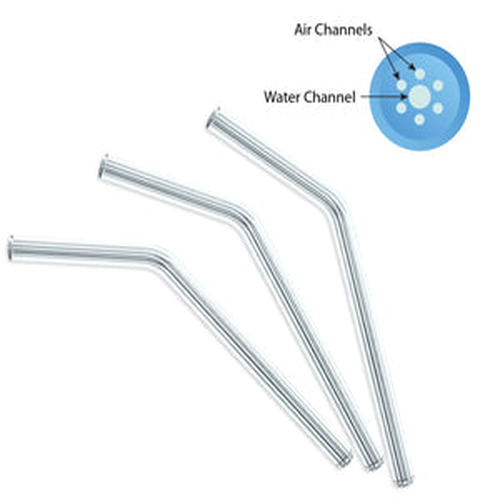 Pac-Dent, KleanTip Air/Water Syringe Tips, Clear, Short 57mm, 250/pack, ST-250S