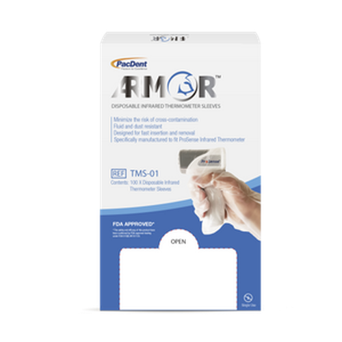 Pac-Dent, Disposable infrared thermometer sleeves, 100pc/Box, TMS-01