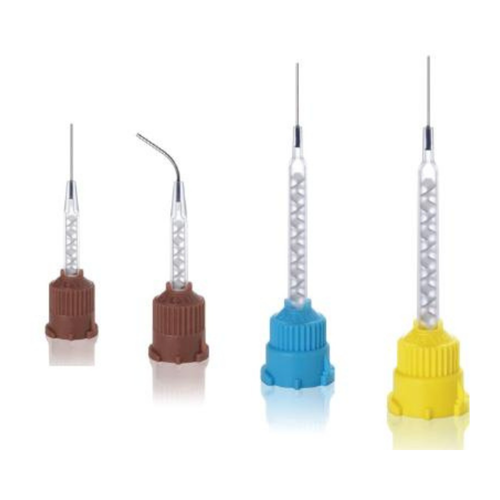 Pac-Dent, HP Colibri, 20 Ga, Brown, 0.9mm Double Syringe/L-system Colibri Mixer with needle, 40/pack, CM20BR