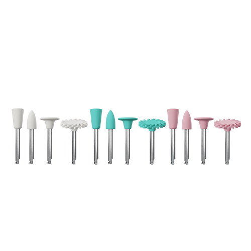 Coltene, KENDA C.G.I. Polishers for Composites, Compomers and Glass-Ionomers, Assortment, RA, 12pcs, 900.012