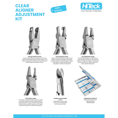 HiTeck, Clear Aligner Adjustment Kit, CAKIT