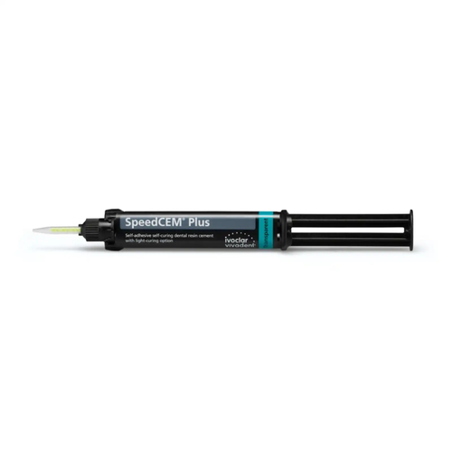 SpeedCEM Plus Resin Cement - Transparent Refill: 1 - 9 g Syringe, 15 Mixing Tips