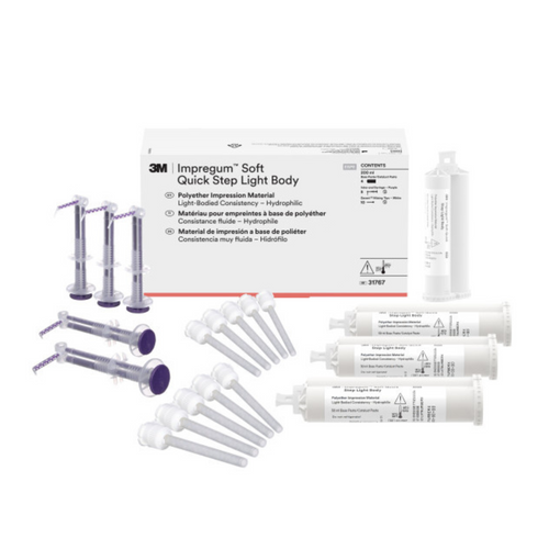 3M Impregum Soft Quick Step Light Body Polyether Impression Material Refill, 4 x 50mL