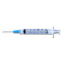 Syringe/Needle 3cc 22Gx1" Conventional 100/Box