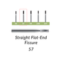Carbide Burs. FG-57 Straight Flat-End Fissure. Clinic Pack of 100/bag - Buy 3 Get $200 Gift Card