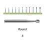 Carbide Burs. FG-6 Short Shank Round. Pack of 100/Bag