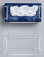 Palmero, Tissue Box Holder (Professional/Rectangular) 9 3/4" x 2 1/2" x 4 1/4", 1859R