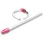 Saliva Ejectors Comfort Plus. White with Pink Tip  Bubble Gum Scented - 100/bag