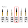 Alpen FG 858C 012 Flame Shape Diamond Bur 5/Pk