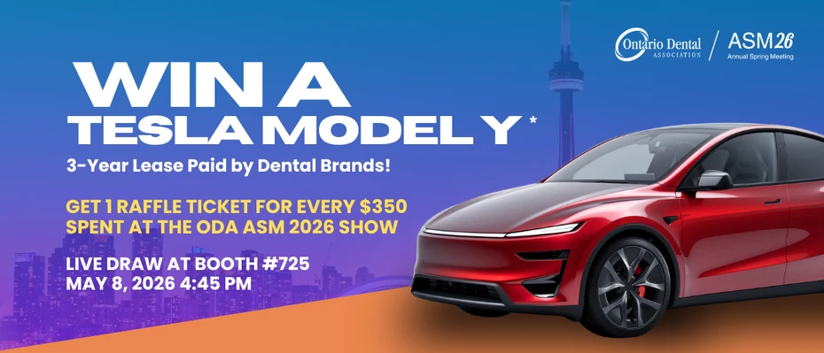Win a Tesla Model Y 3-Year Lease at ODA ASM 2026 with Dental Brands