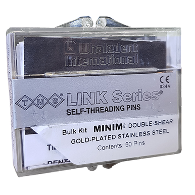 Self-Threading Pin System Link Refill (50), Regular 2in1 Double Silver