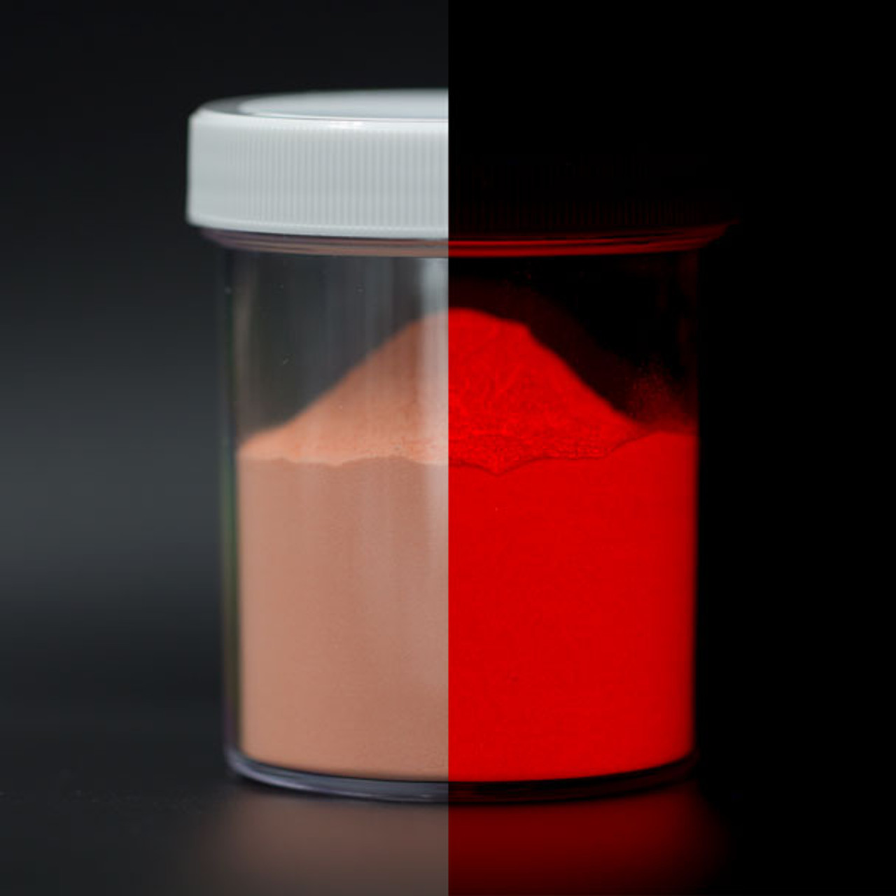 NEW éloge the Glow powder Red Glow in the Dark Powder | Calcium Sulfide | Techno Glow Inc