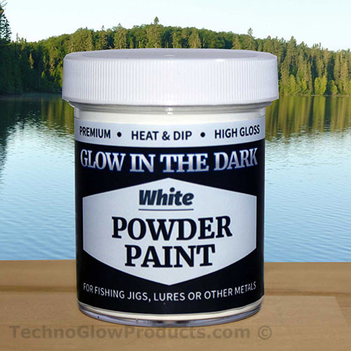 White Glow in the Dark Powder Paint Techno Glow