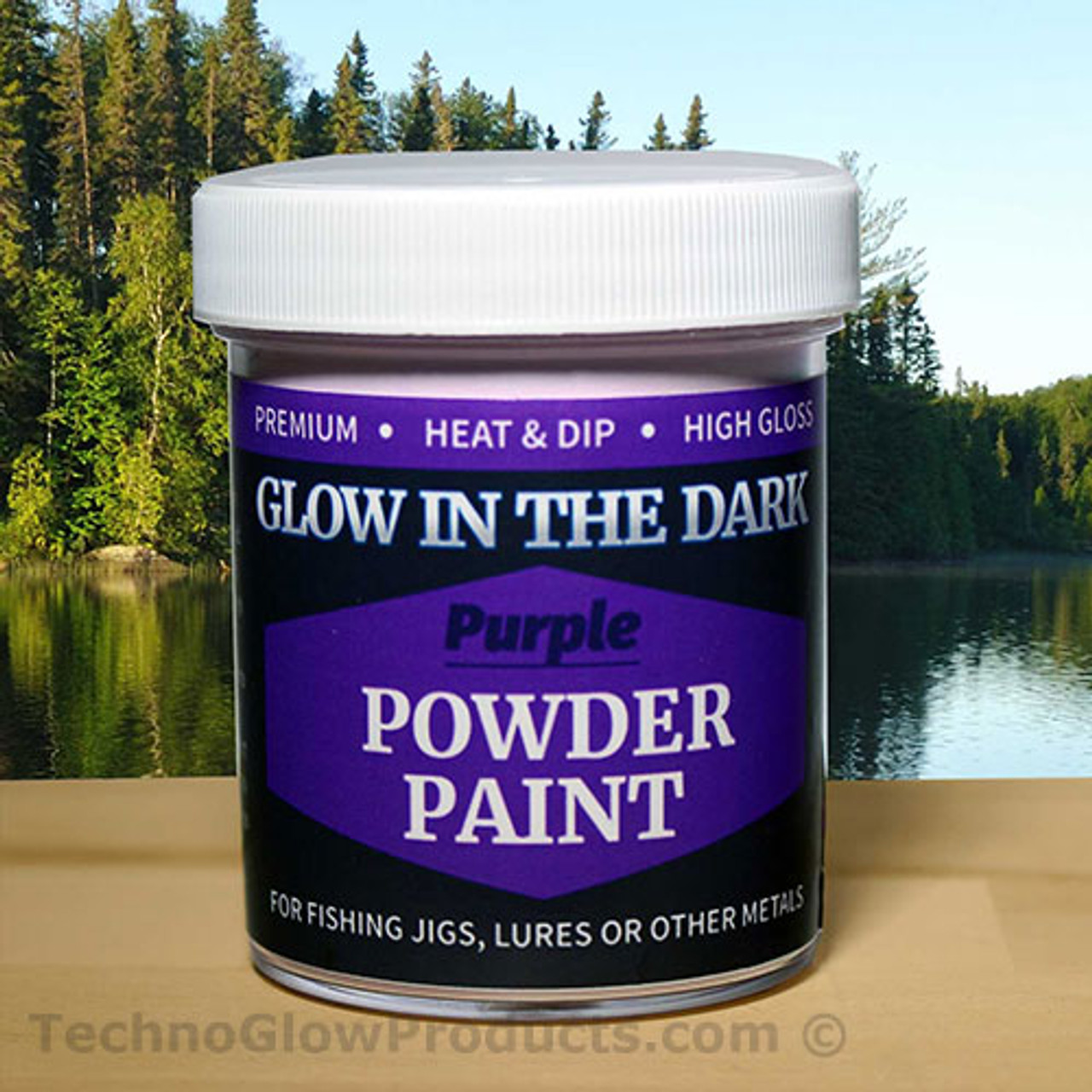 Blue Glow in The Dark Powder Paint, Heat & Dip