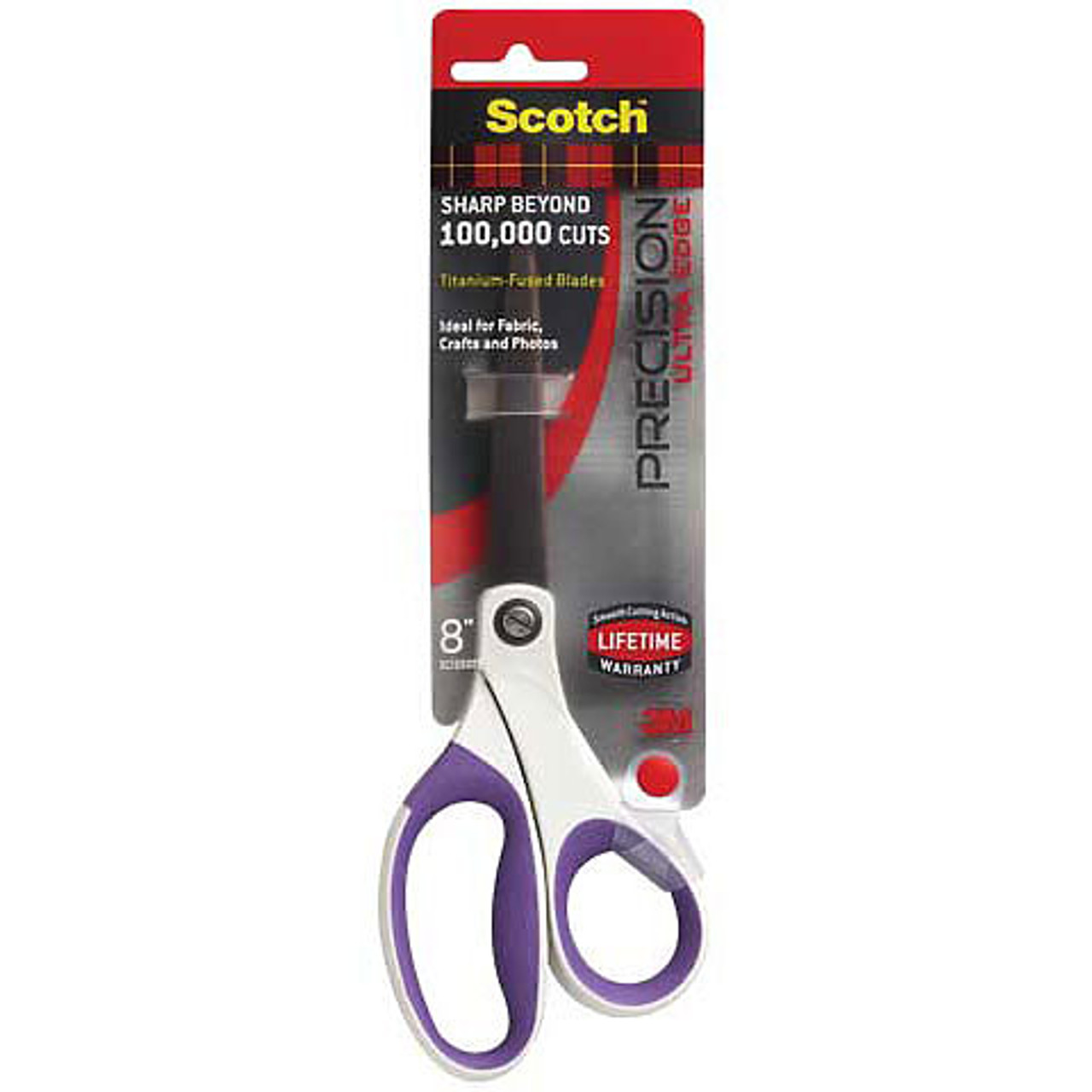 Scotch Precision Ultra Edge Titanum 8-Inch Scissors 3 pack- Open Box
