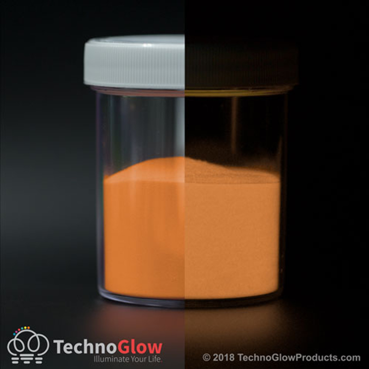Phosphorescent Glow in the Dark Paint - Orange