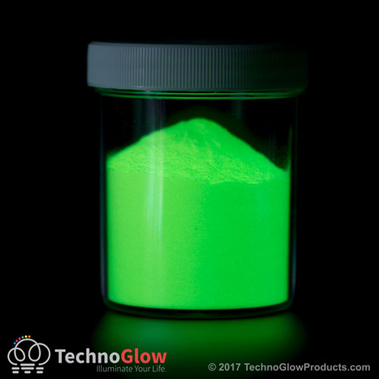 Bright Green Glow-in-The-Dark Powder 75 Gram ~ Pigment