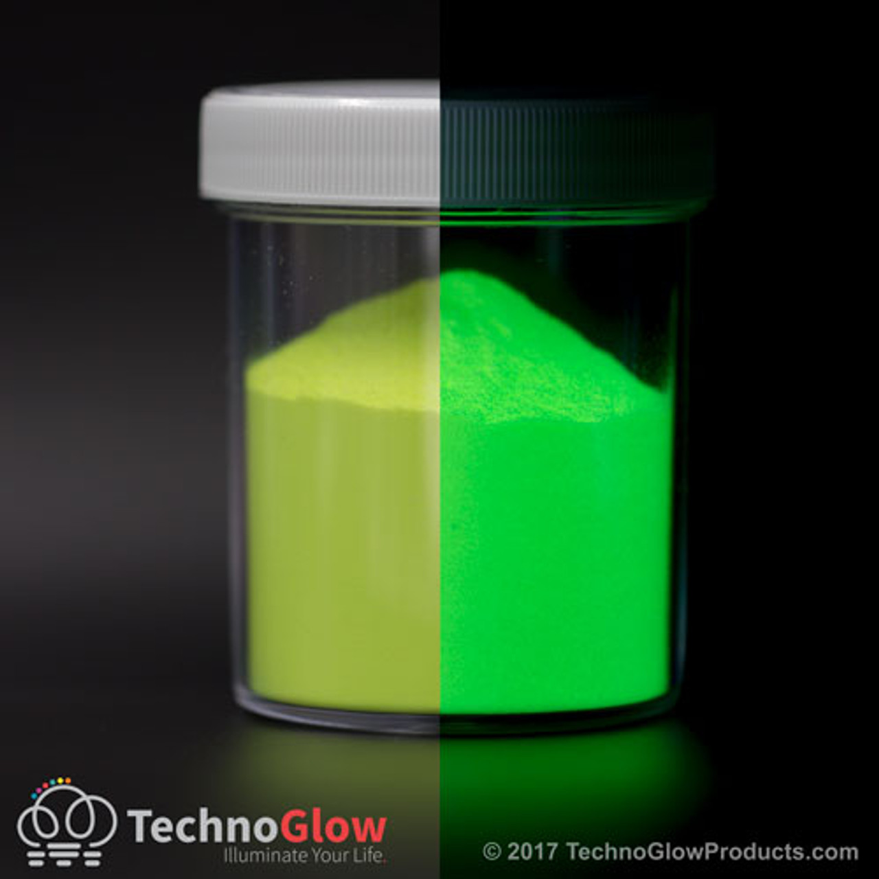 Yellow-Green Glow in the Dark Epoxy Color Powder by Pigmently