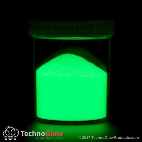 green glow powder print