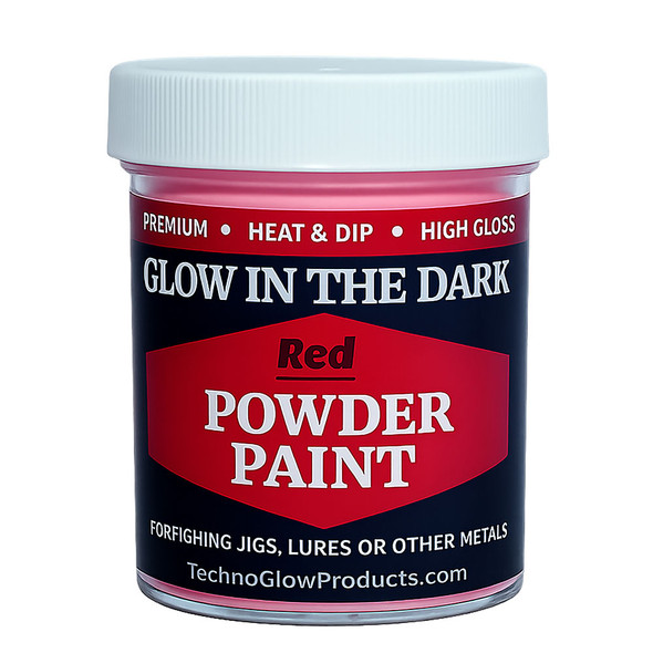 Red Glow in the Dark Powder Paint