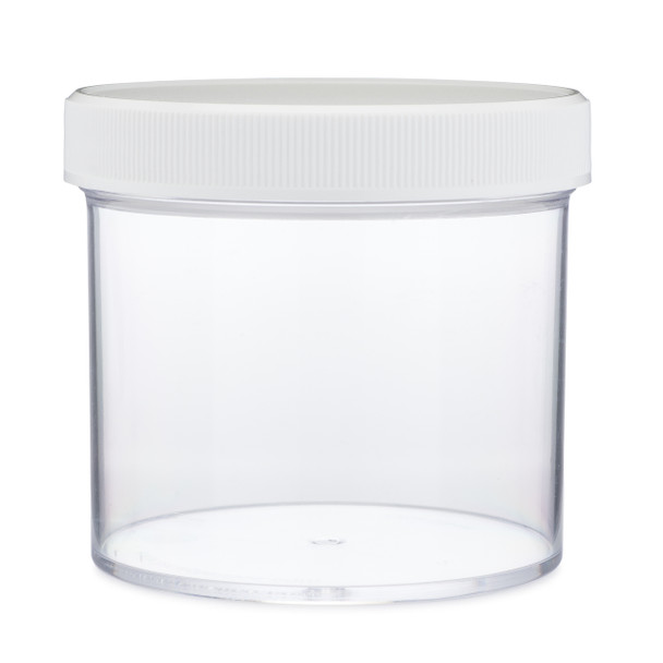 Clear wide mouth jar