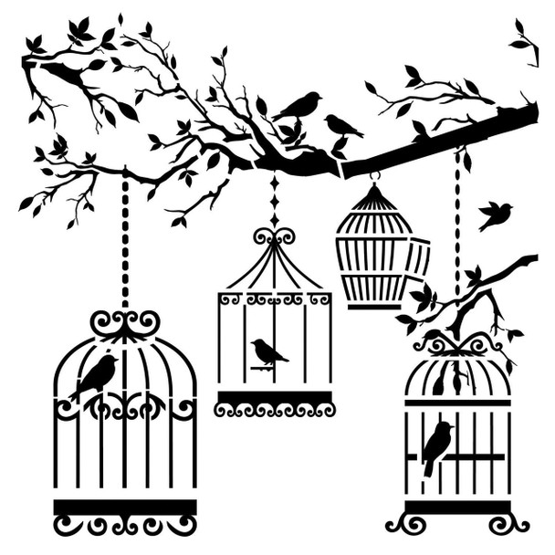 Small Birds Of A Feather Design Template