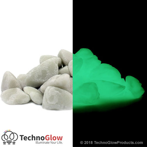 Green Glow in the Dark Rocks | Large Glow Landscaping Rocks