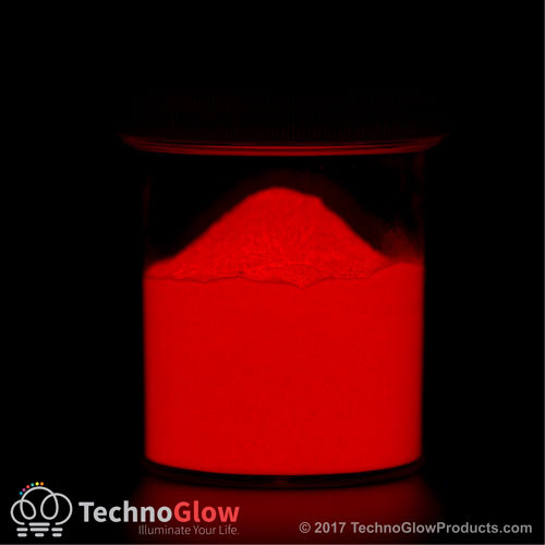 Red Glow in the Dark Powder, Invisible Red