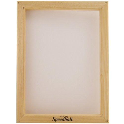 Speedball Wooden Screen Printing Frame with Base Unit - 110 Mesh 12 x 18