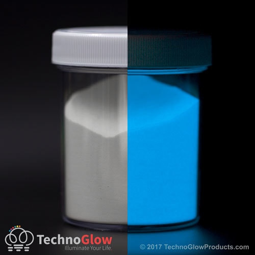 Blue Glow in the Dark Powder | Waterproof Pigment for Paint