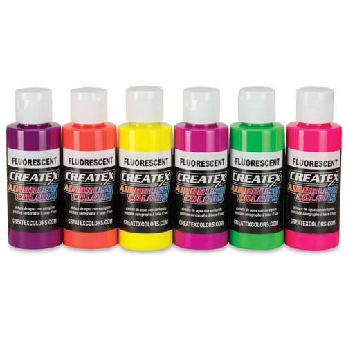 Fluorescent Airbrush Paint Set