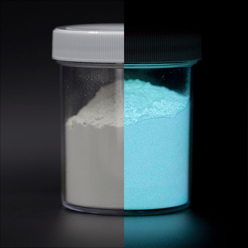 Super White Glow in the Dark Mica Powder 10 Grams in a Jar 