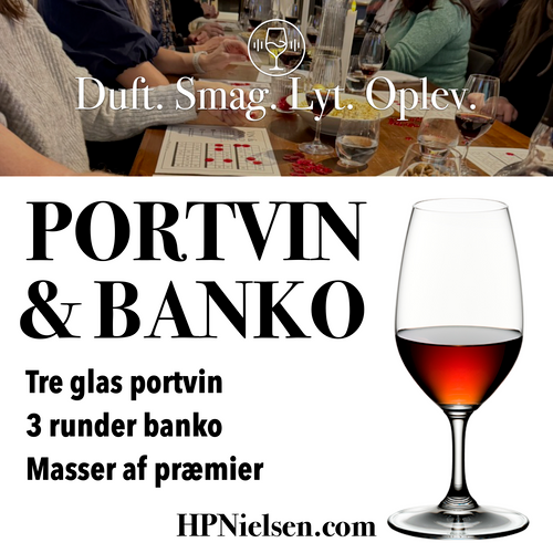 UDSOLGT Portvinsbanko 20. november 2025 UDSOLGT Portvinsbanko 20. november 2025
