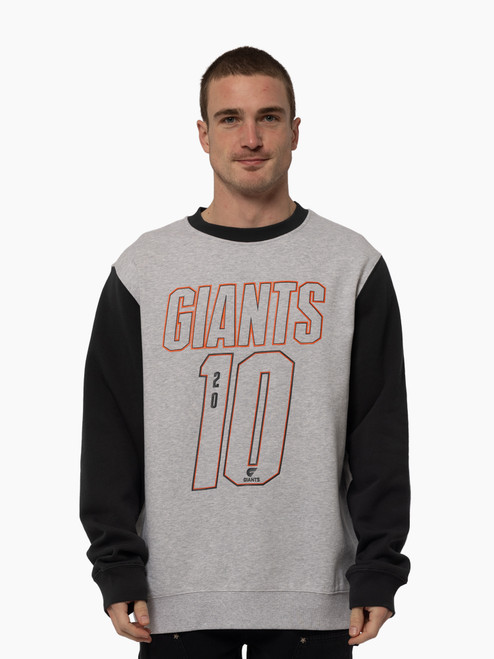GIANTS Contrast Varsity Oversized Crew Neck Jumper