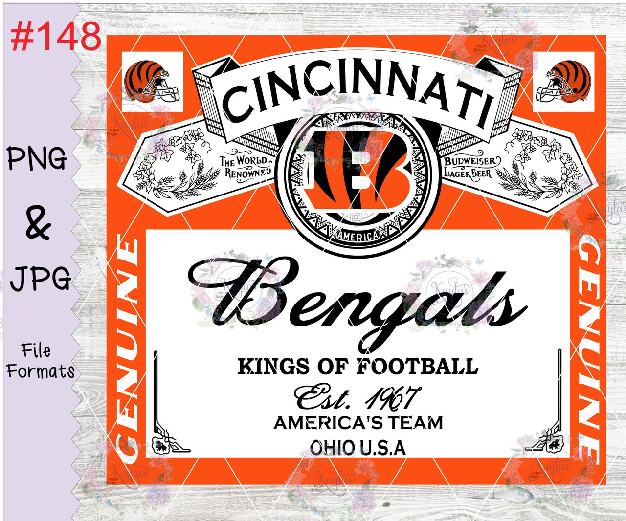 Cincinnati Bengals Old Style Can Digital Download