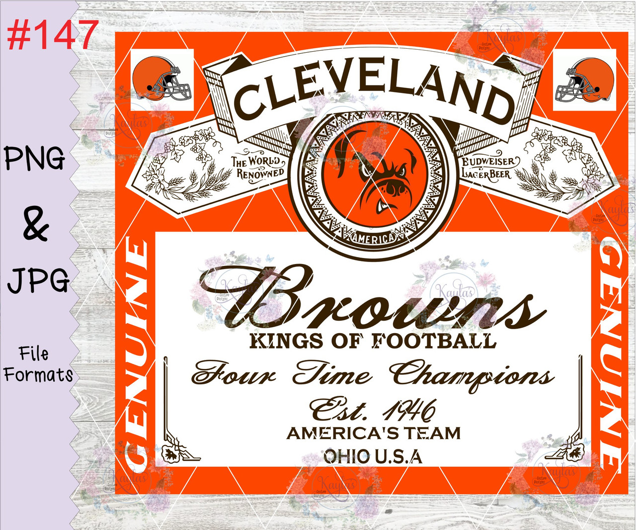 Cleveland Browns Old Style Can Digital Download