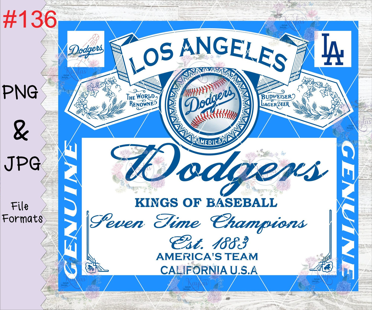 Digital Download, Los Angeles Dodgers svg, Los Angeles Dodgers